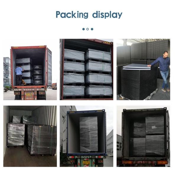 Black Gray Blue HUADING Collapsible Container Corrugated Foldable Plastic Pallet Square Sleeve Box with Lids