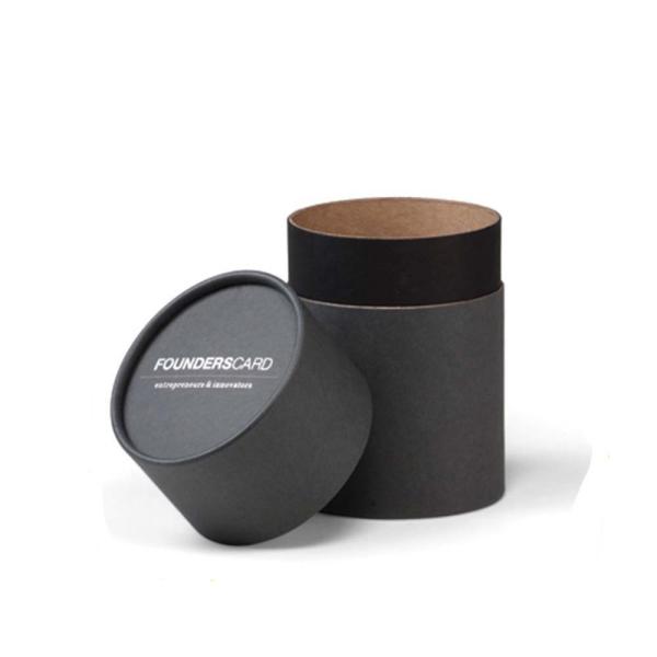 Printed Beautiful Kraft Paper Tube Packaging For T Shirt