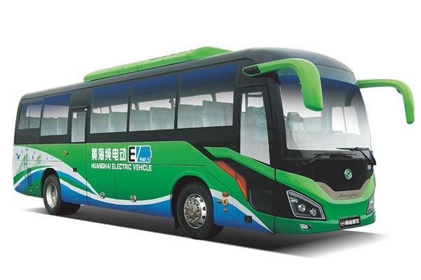 Huanghai 11m Used Motor Vehicle 85km/H Pure Electric Bus 24-50 Seats