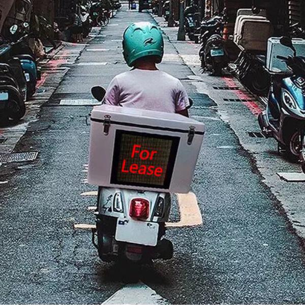 SMD P3 3mm Led Car Advertising Display Screens For Motorbike Food Delivery