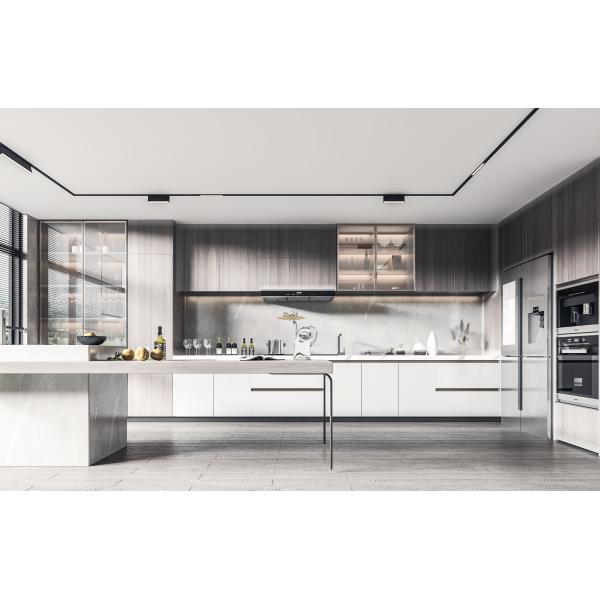 High Space Typical Shaker Door Flat Pack Kitchen Island Storage Cabinet With Overhang Island
