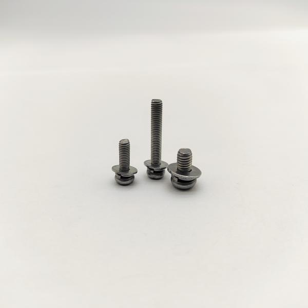 A4-70 Stainless Steel Pan Head Screws with Lock Washers 316