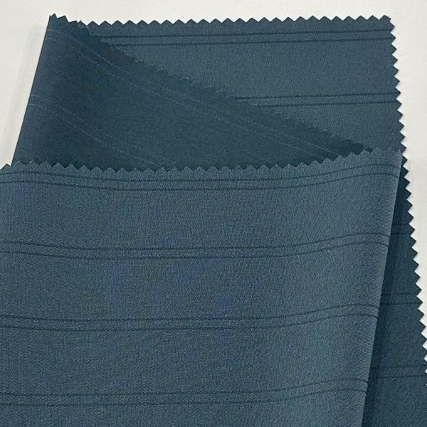 Anti Static Cationic Polyester Fabric Interlock Four Way Stretch Diagonal Stripe Fabric