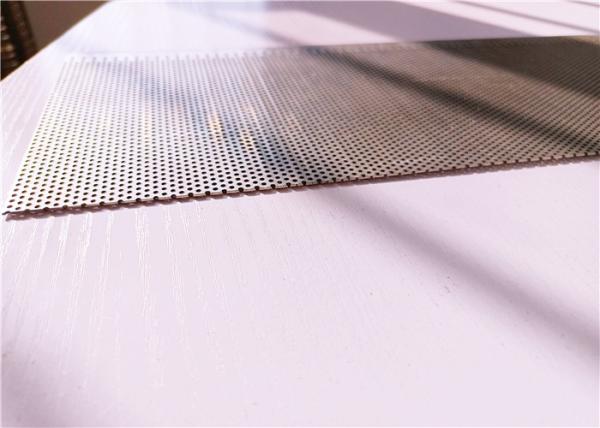 1mm Hole 1mm Pitch Decorative Sheet Metal Panels , Aluminium Perforated Panel