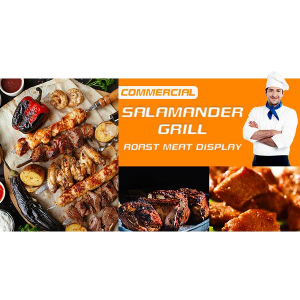 Источник питания Электричество Коммерческая куриная печь с инфракрасным саламандровым грилем