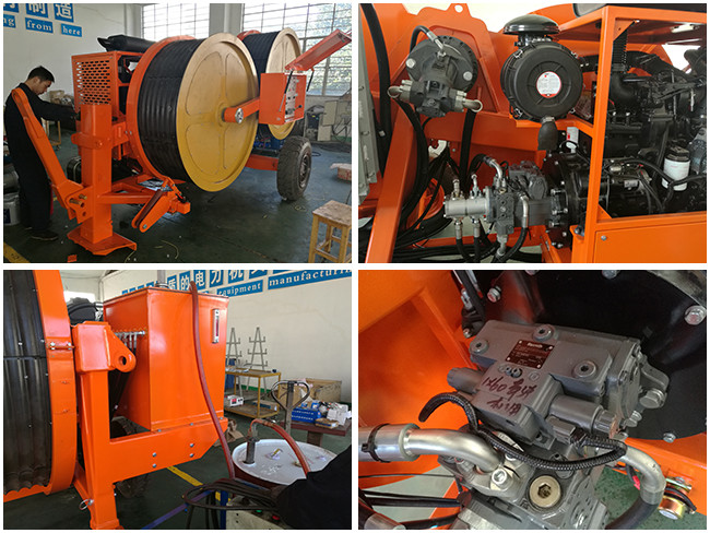 Tensioner 6 паза гидравлически контролируемый шнуруя оборудование для надземных линий электропередач