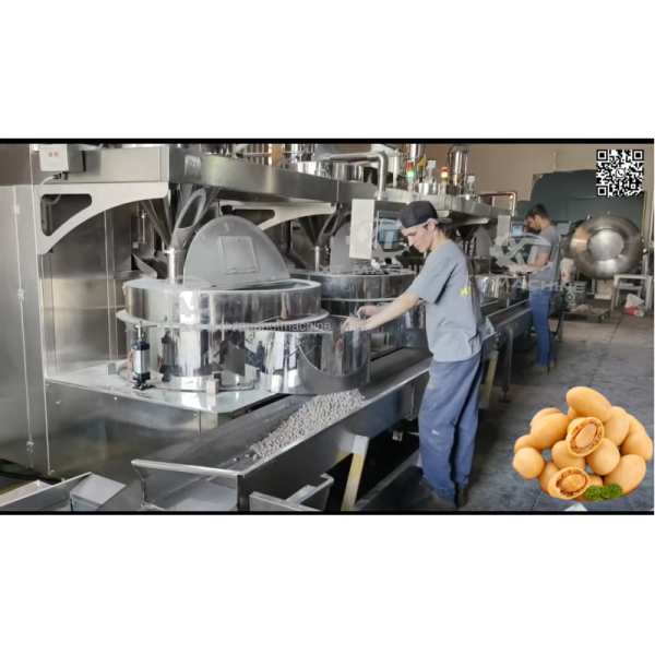 High-performance Automatic Coating Machine for Uniform Liquid & Powder Coating on Peanuts and Snacks