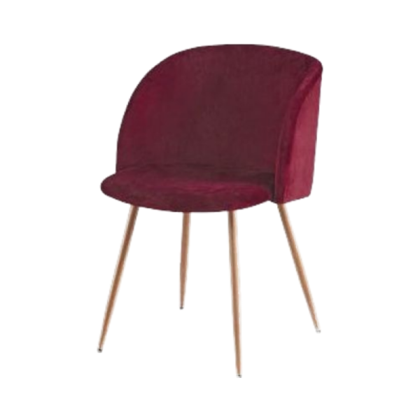 Simple Velvet European Modern Eco-Friendly Dining Chair Metal Legs for Home Bar Office Restaurant Dining Room Furniture