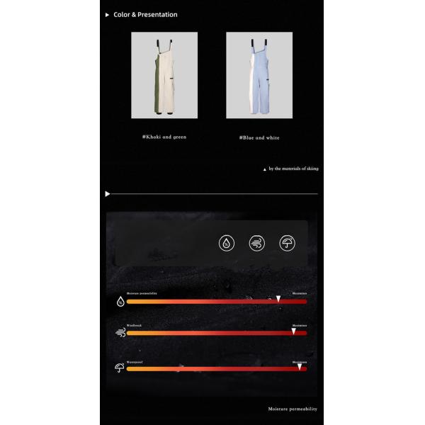Comfortable Fabric Fully Taped Contrasting Cargo Crash Overalls with Material Technology