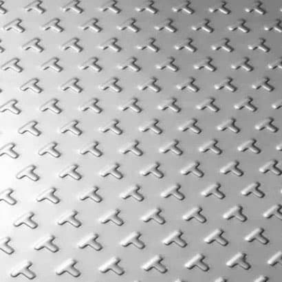 Plaque gaufrée en acier inoxydable à carreaux industriels SUS304 18-8 Résistance à la chaleur