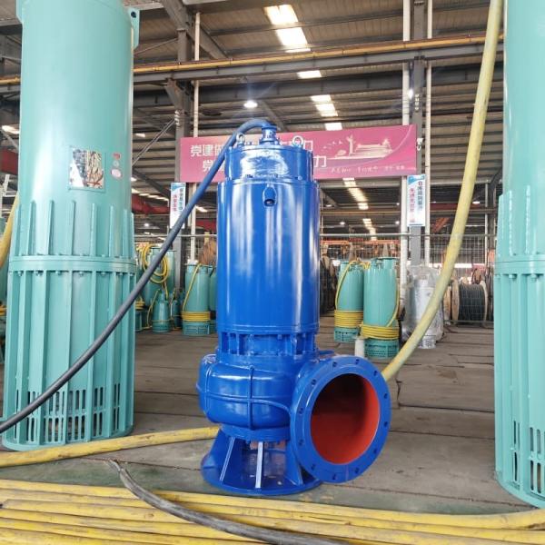 30hp High Flow Submersible Waste Pump WQ 22Kw For Clog Free Efficient Wastewater Construction Site Drainage