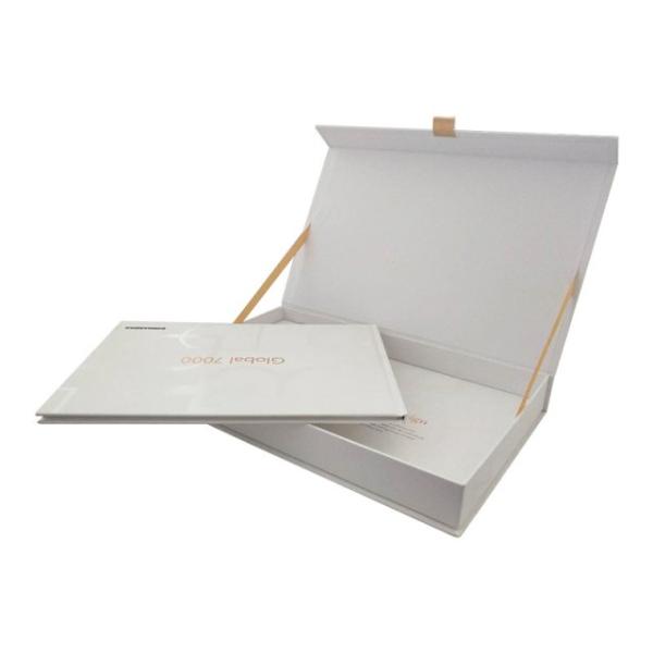 White Color Electronics Gift Packaging Boxes Shape Customized With ROSH Approval