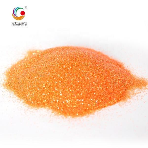 GH5220 Orange Rainbow Extra Fine Bulk PET Hexagonal Glitter Powder Christmas Decoration Supplies for Nail Art Makeup Sale