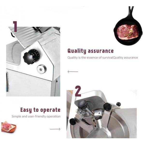 Meat Cutting 1450mm 0.75kw Food Processing Equipments