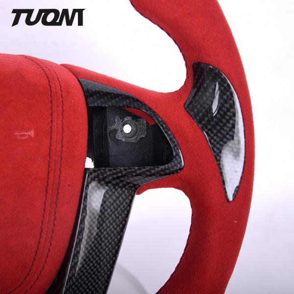 Red Luxury Alcantara Honda Accord Carbon Fiber Steering Wheel LED Digital