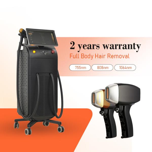 755 808 1064nm Diode Laser Hair Removal Machine ，Permanent Laser Hair Removal Machine