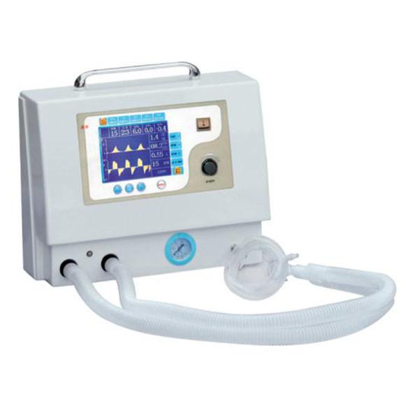 Medical ICU Patient Life Support Breathing Ventilator Movable Emergency Care