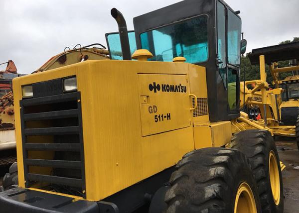 Japan Original Komatsu GD511 Motor Graders No Crack High Working Efficiency