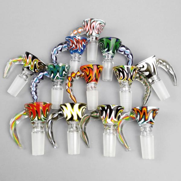 Beautiful male female glass pipe bowls Smoking Accessories for Bongs