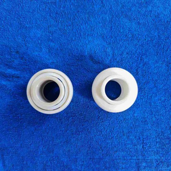 ZrO2 UC205 Ceramic Insert  Ball Bearing PTFE Cage With Adapting Thread In Conveyor Systems