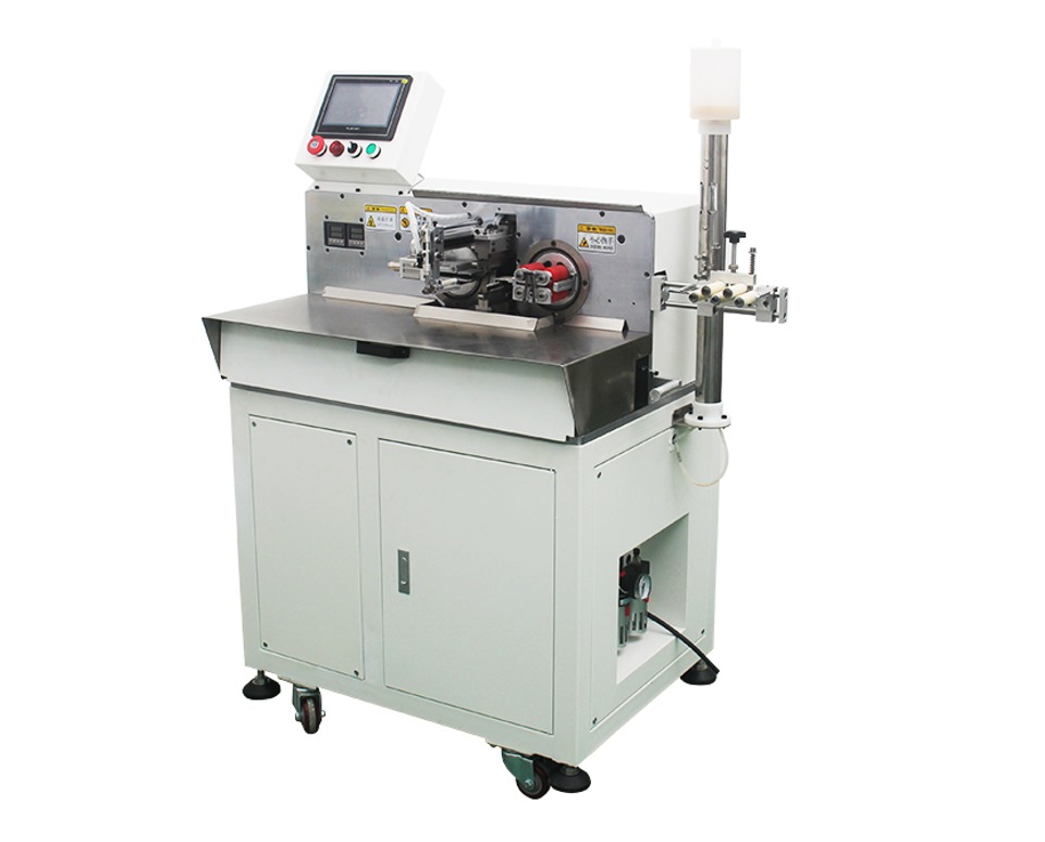 Full Automatic Cable Cutting Stripping Machine Double Side Wire Soldering Machine High Speed