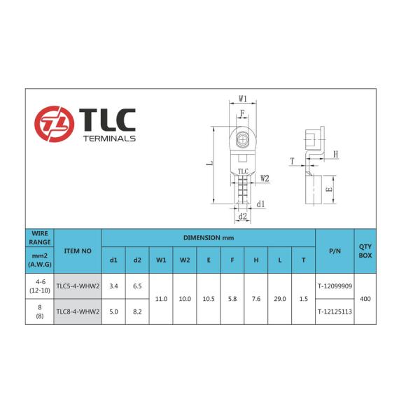 Copper Screw Type Cable Lugs M3-M8 For Electrical Connections