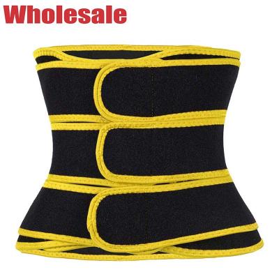 Espartilho de Black And Yellow do instrutor da cintura das correias do neopreno 3 para aplainar da barriga