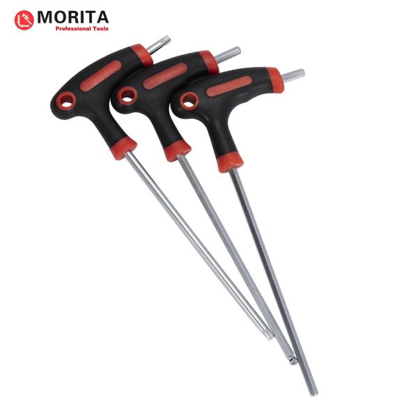 screwdriver and socket set T Handle Allen Key CR-V Steel Slotted Phillips Pozi And Torx Extra Long Design Strong Torsion