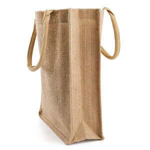 Burlap Tote Bags Bulk Laminated Interior Jute Tote Bag Full Gusset With Inner Zipper Pocket, DIY Art Crafts