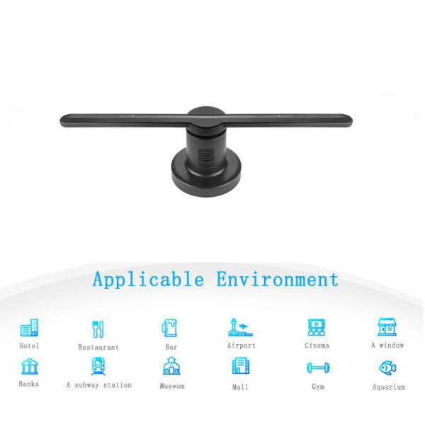 Lightweight 3D Hologram Fan LED Holographic Advertising Fan 50/60HZ Frequency