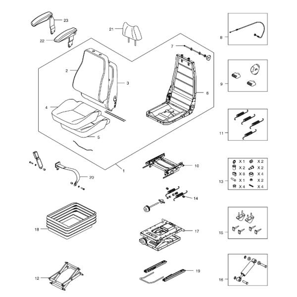549-00090A 54900090A Commutateur de basculement DOOSAN Pièces de rechange pour excavatrice pour DX140LC
