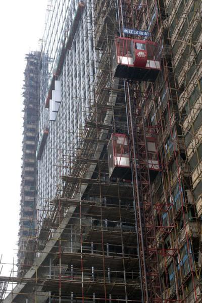 High Speed Temporary Construction Elevators Smoothly Starting And Stopping