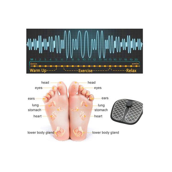 electrical foot massager with detachable control unit EMS electric mat foot circulation massager