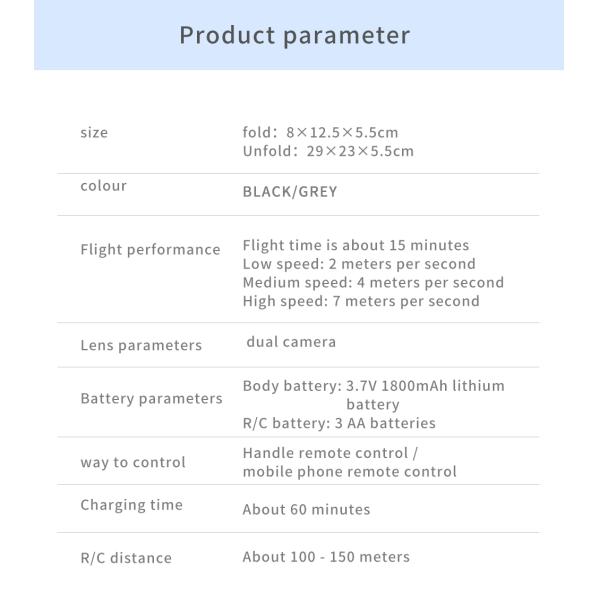 Professional Portable Drone E88 Pro with Dual Camera 4k 8k Wifi Fpv Quadcopter 3.7V 1800mAH Lithium Battery Capacity
