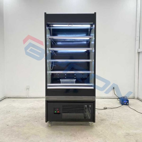 Fruit Shop Air Curtain Cooler Multideck Display Fridge With Doors