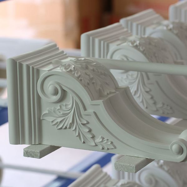 GL-6019 Decorative Pu Patterns Fireplaces Pillars Plastic Wall Decoration Gypsum Moulding Window Molding Corbel