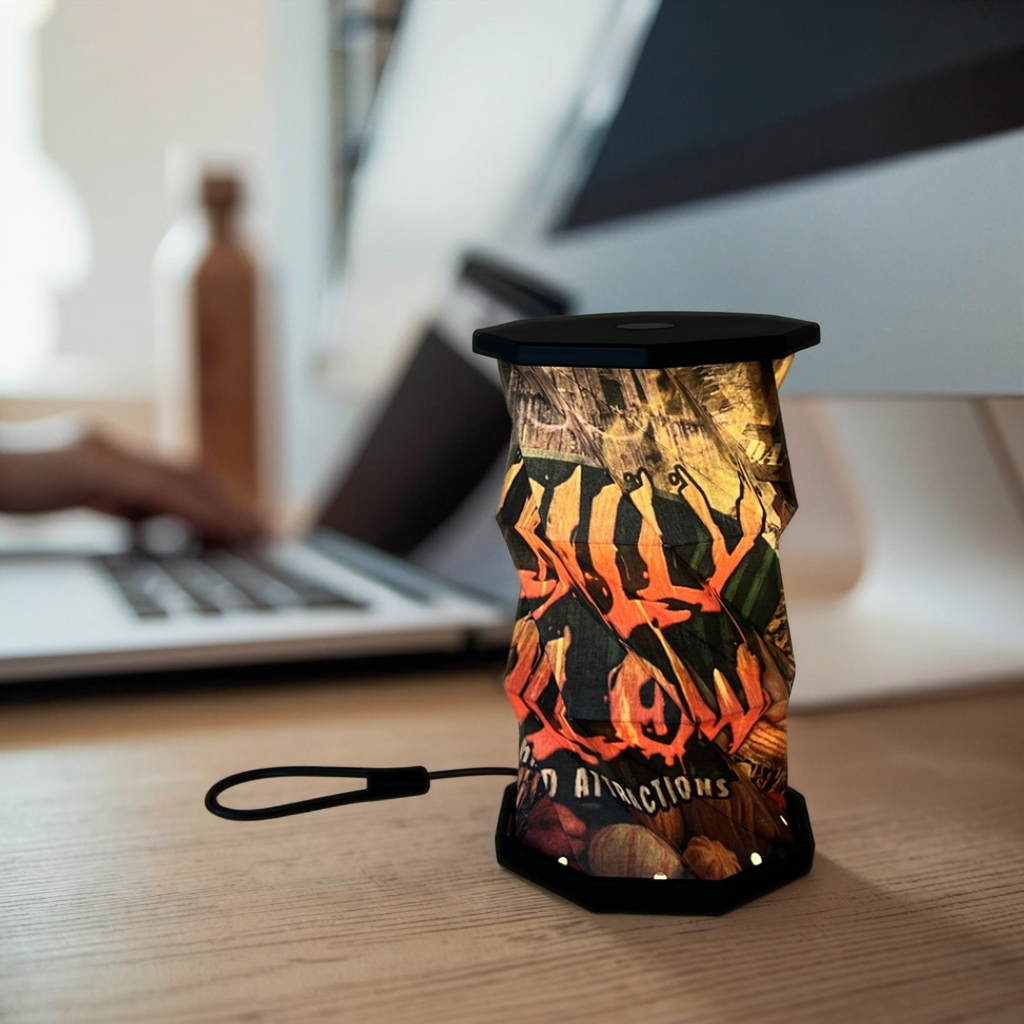 Bedside Luminous ABS Homemade Paper Lamp Pendant Rotating Halloween Lantern