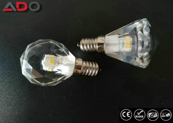 450lm Dimming Led Candle Lights , 4.3w 2700k Light Bulb Crystal E12 Base