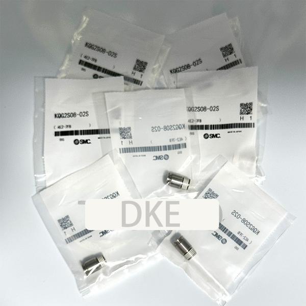 SMC KQG2S08-02S Acessórios de tubos de ar pneumáticos de aço inoxidável 316