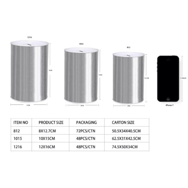 копилка жестяной коробки толщины 0.2mm с денежным ящиком сбережений подарка детей единорога