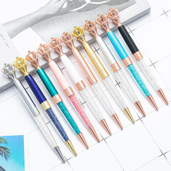NO Erasable Style Crown Metal Pen with Custom Logo and Heat Sensitive Erasable Ink