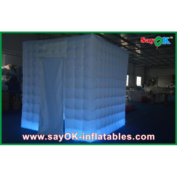 Inflatable Photo Studio White Indoor Inflatable Cube Tent , Practical  Family Event Photo Booth Props