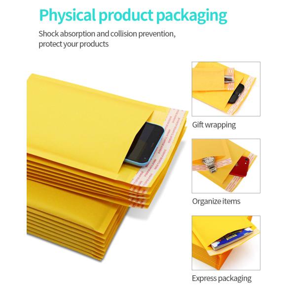 SZCX China Custom Shipping Inflatable Shockproof air Private Label Packaging Bags Waterproof Kraft Bubble Mailer