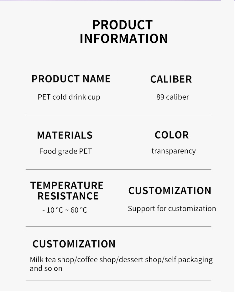 Disposable Custom Print Logo Transparent Round Bottom Pet Cup For Milk Tea Shop