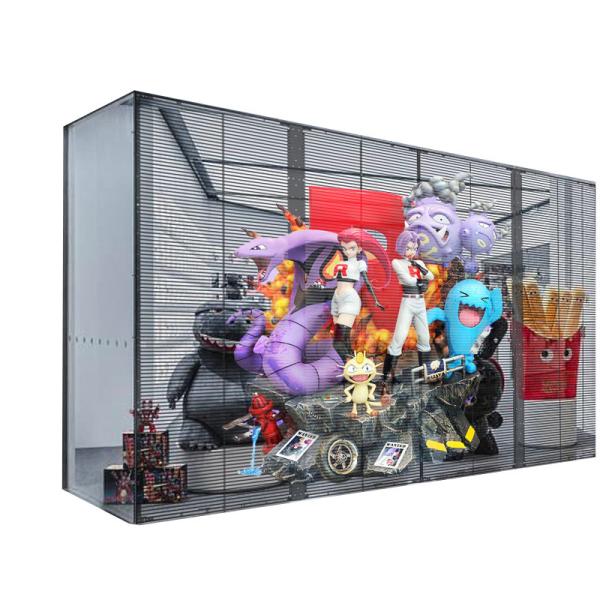 Flexible Adhesive Super Thin Transparent Film LED Screen for Glass Video Walls and Advertising