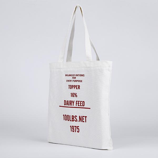 Custom Logo Eco Blank Shopping Bag Organic Cotton Canvas Tote with Customized Color