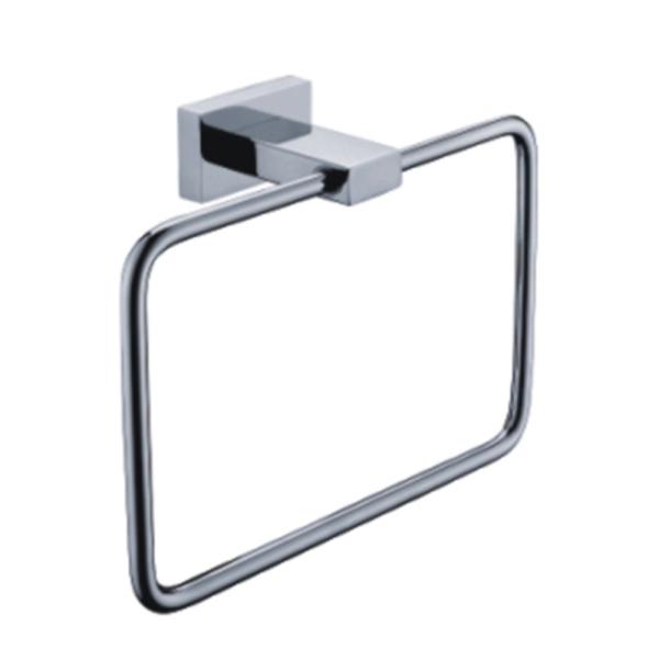 Custom Design Square Style Wall Mounted Stainless Steel Double Bathroom Towel Rack