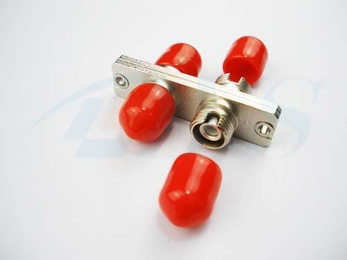Single Mode / Multimode Fiber Optic Adapter FC Red With Plastic & Metal