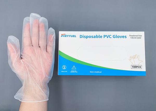 Durable And Stretchable Disposable PVC Glove Resistance To Chemical