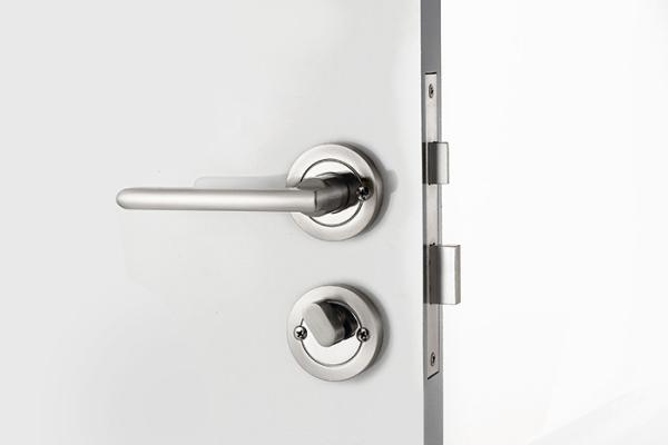 Zinc Alloy Mortise Door Lock Rose Room Satin Nickel / Chrome Lever Handle